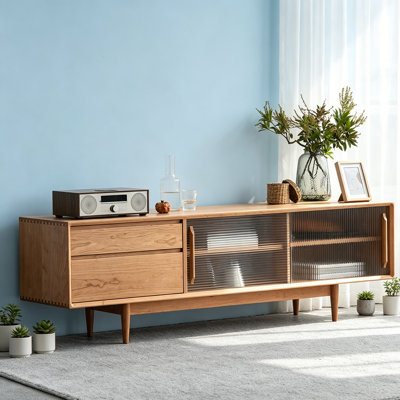 Modern minimalist TV stand and audiovisual cabinet