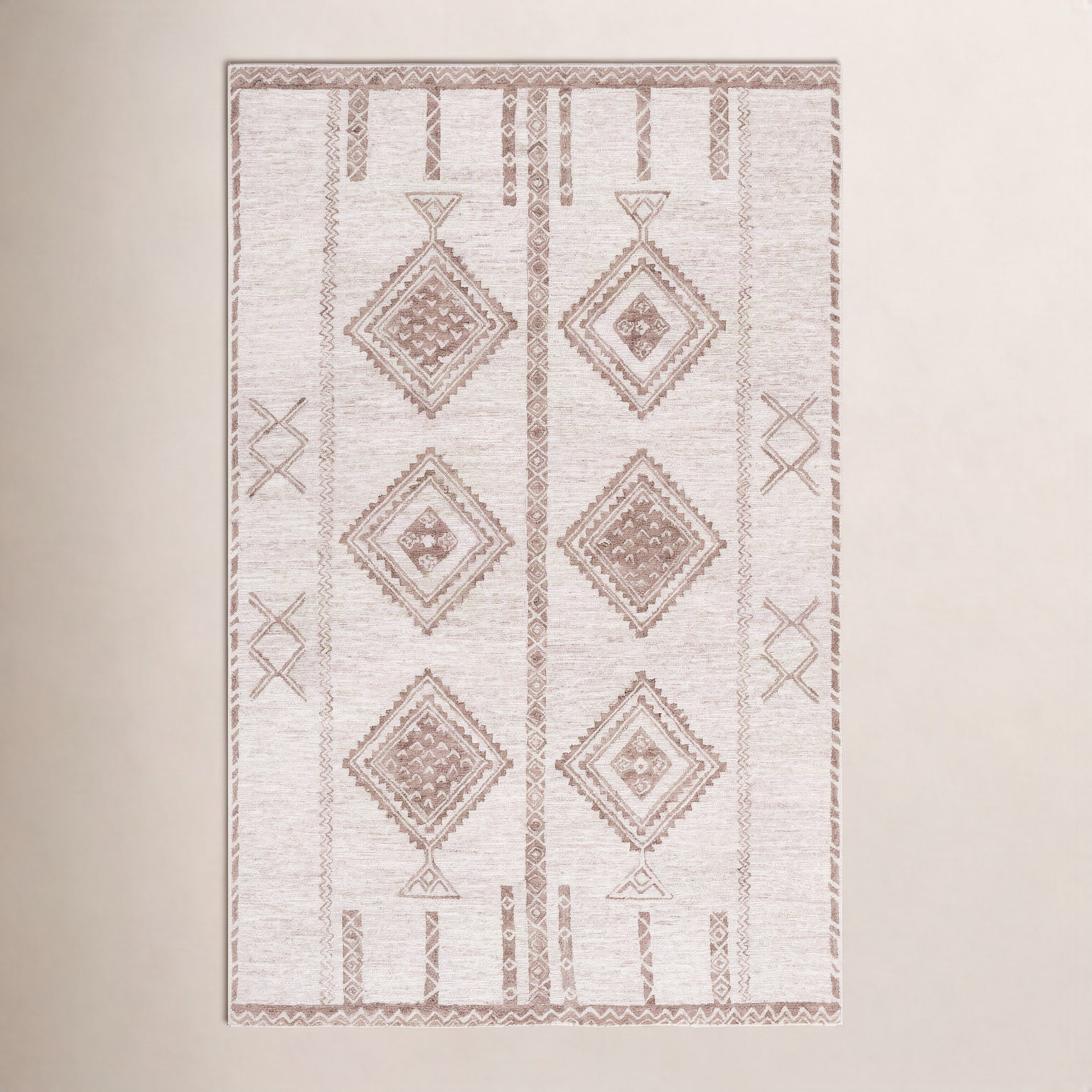 Uriel Hand-Tufted Moroccan Wool Rug, Rectangle 6' x 9'