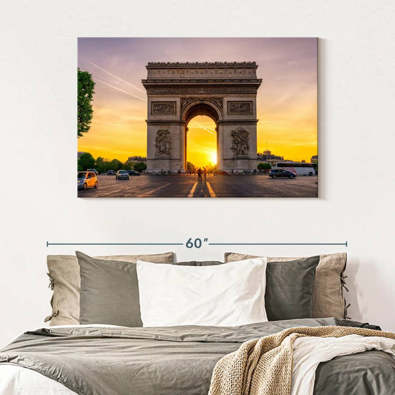 Ravi Paris Arc De Triomphe Sunset, 32" H x 48" W