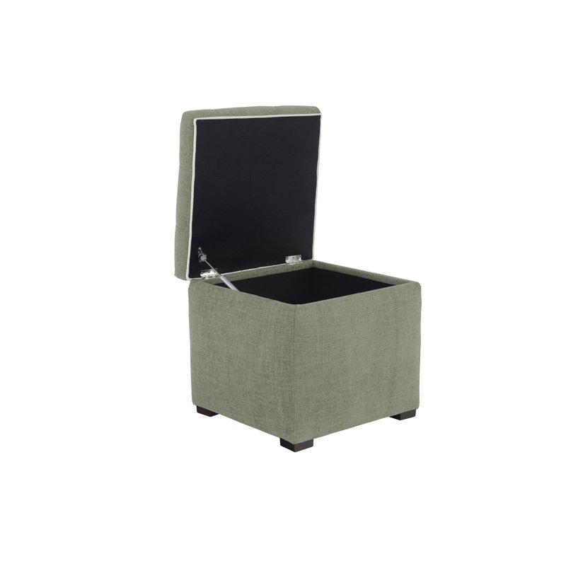 Tami Cube Storage Ottoman, Moss
