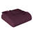 Queen Plum Cotton Woven Chevron Blanket