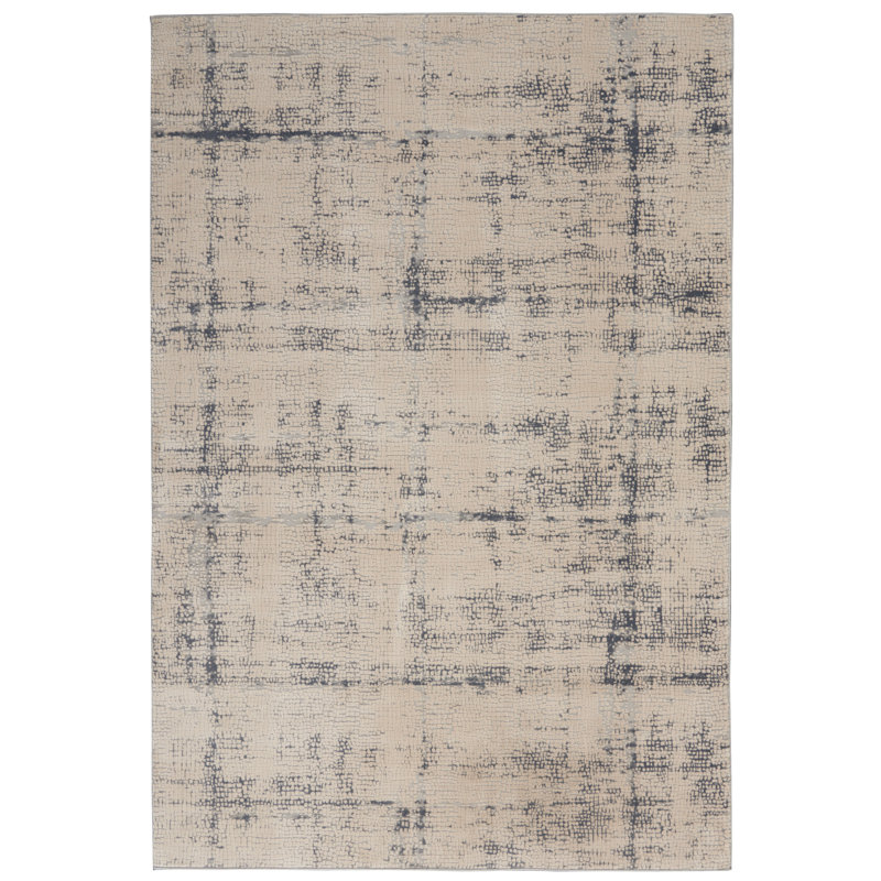 Tapis moderne ivoire, Rectangle 3 pi 11 po x 5 pi 11 po
