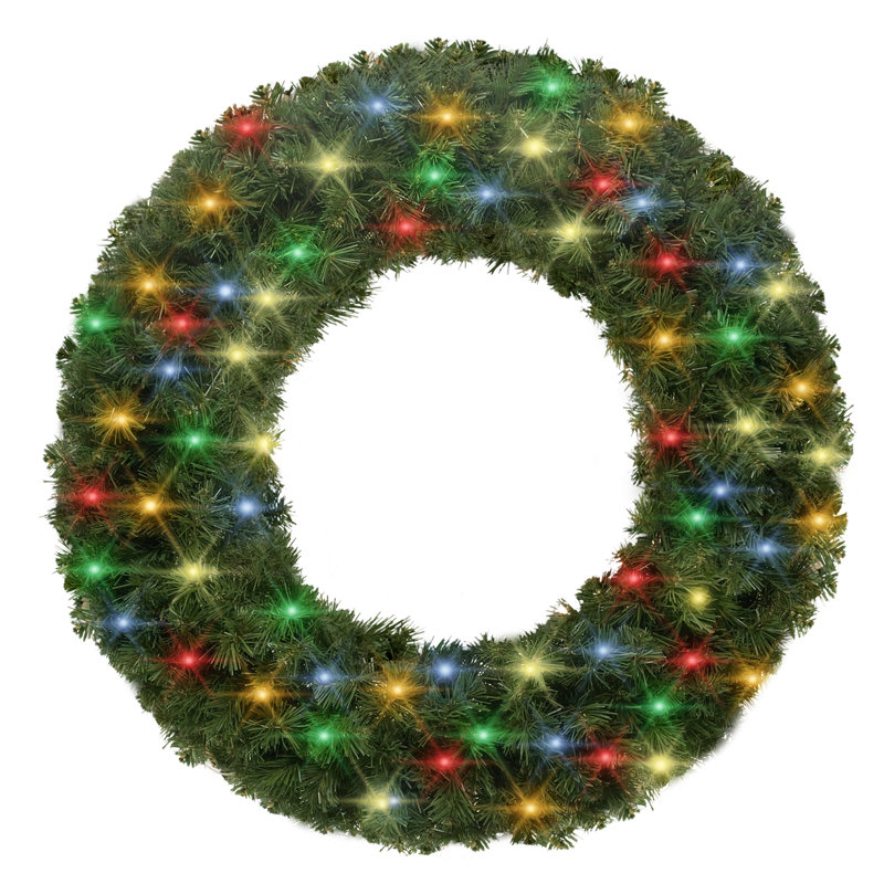 Couronne lumineuse en PVC, 36 po, Multicolore
