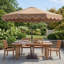 Parasol de patio 10 pi avec bouton poussoir inclinable et manivelle-2055473999