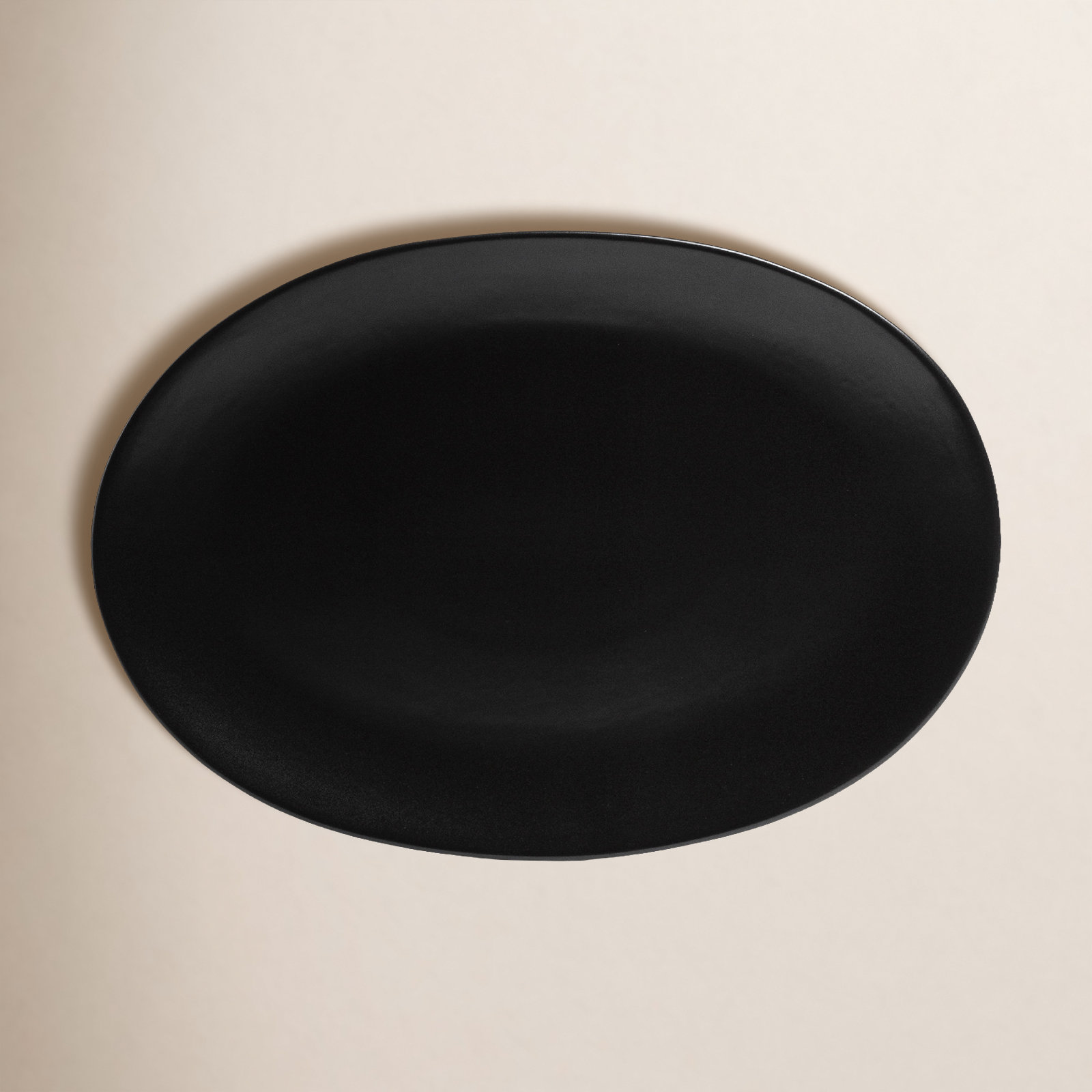 Coupe Oval Platter, Black