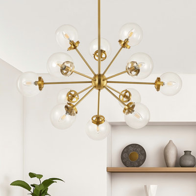 Arisai Andreau 12-Light Dimmable Sputnik Sphere Chandelier