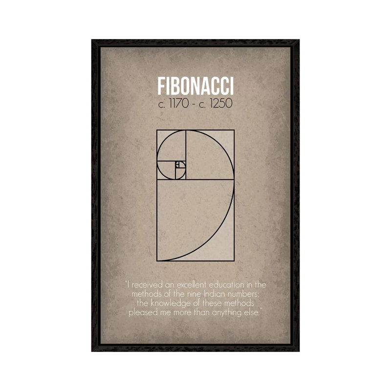 Fibonacci, Black Framed, 152.5 cm H x 101.5 cm W