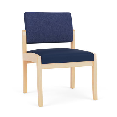Lenox Wood Waiting Reception Armless Guest Chair Wood Frame