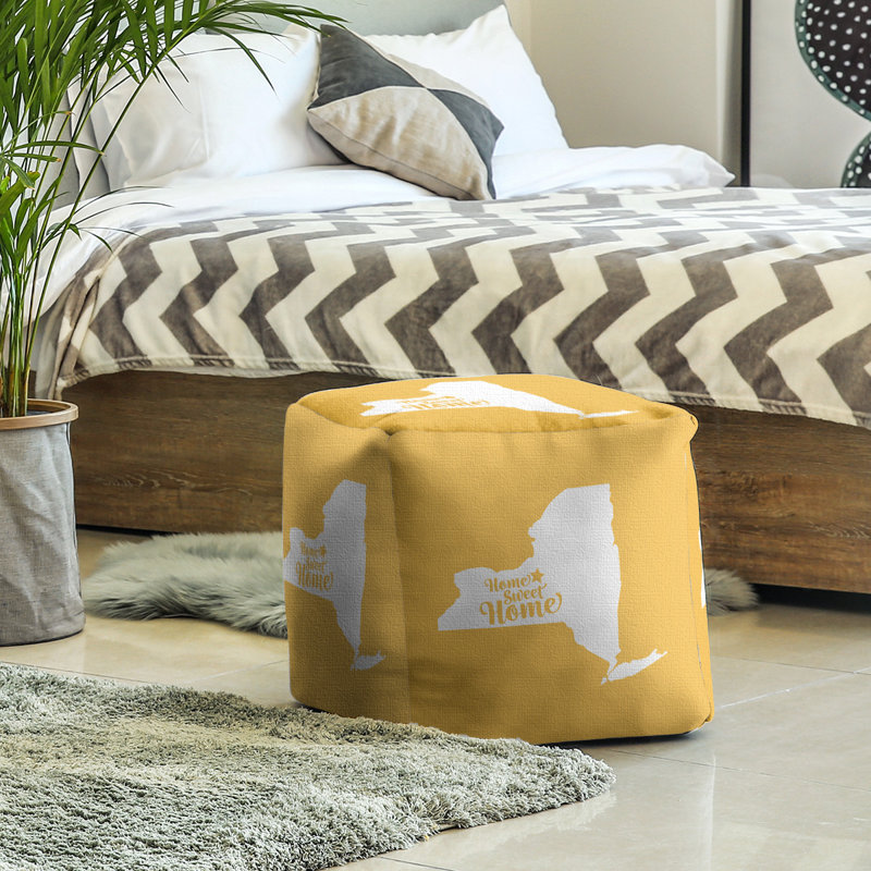 Repose-pieds à cubes syracuse the home, Jaune