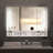 Bathroom Cabinets with Mirrors, LED Lights and Storage Compartments