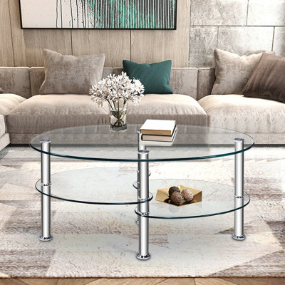 Siguna Glass Top Coffee Table