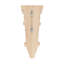 Corbeau en bois d'acanthe massif sculpté à la main sans finition 14-5 / 8 po x 6-3 / 8 po x 4-5 / 8 po-75104905
