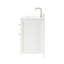 Meuble-lavabo de salle de bain en bois massif 36 po avec puissance US - blanc