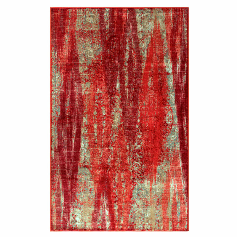 Abstract Brayton Nylon Area Rug, Rectangle 8' x 10'