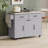 K&K Kitchen Island With Trash Can Storage Cabinet, Kitchen Cart With Drop Leaf, Spice Rack, Towel Rack And Drawer, Rolling Kitchen Island On Wheels With Adjustable Shelf-644911399