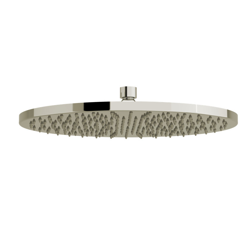 Riobel 12" Rain Showerhead, Polished Nickel, 2.0 GPM