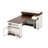 Extendable Dining Table With Extra-Long Folding Top, Rolling Kitchen Island With Drawers, Power Outlet And Brake Lock, Storage Cabinet For Kitchen And Dining Room-1669361570