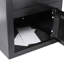 Coffre-fort pour clavier 72 pi³, deux codes à broches, garde de pêche, acier, noir, 13,95 po P x P 16,04 po, 41,89 lb avec codes et mécanisme, profondeur, largeur, hauteur,