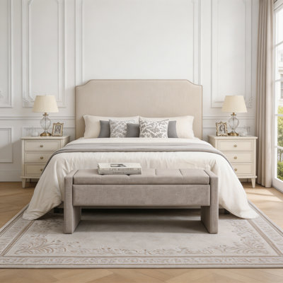 Banc de lit moderne avec rangement