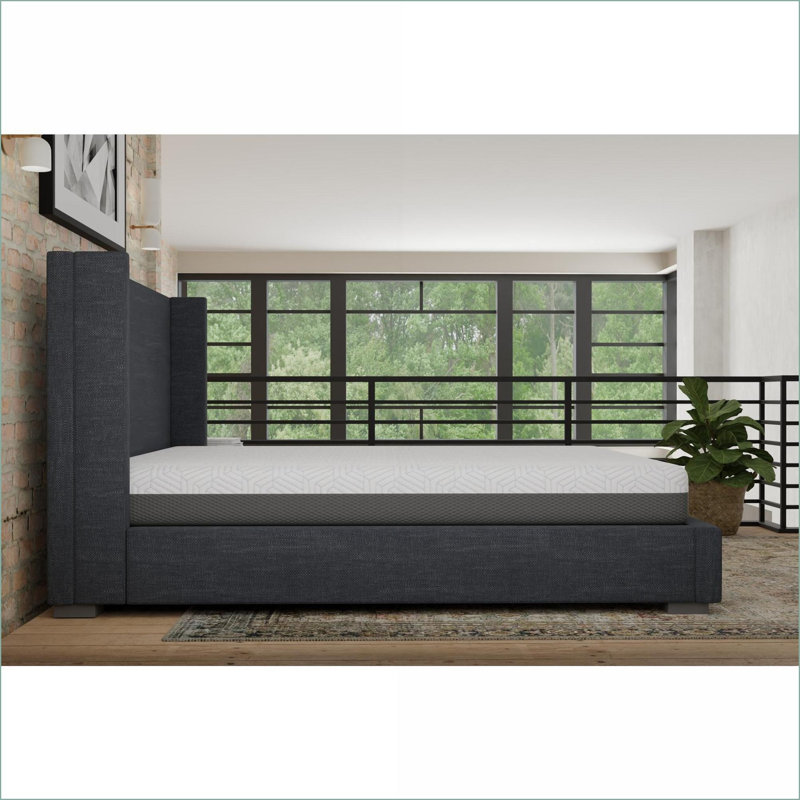 Mattresses Queen Medium Firm with Phase Change Cooling Fabric CertiPurUS Certified | White+gray | Foam, Queen