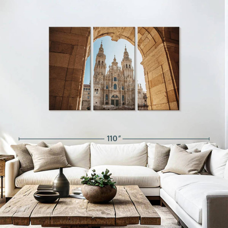 Cathédrale de Saint-Compostelle, Sebbie, H 48 po x l 74 po
