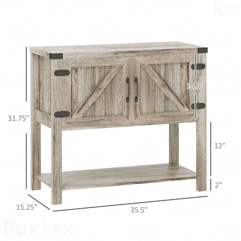 Small Storage Organizer Cabinet Sideboard Cabinet Buffet Cabinet, Gray