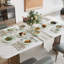  Service de table 12 pièces en porcelaine verte gaufrée avec design léger et durable résistant aux éclats pour 4