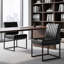 Chaise d'appoint rembourrée en similicuir-657244544