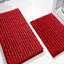 Ensemble de 2 tapis de salle de bain en chenille moelleux et moelleux-170435600-170435610