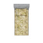 Brun kaki pâle / motif floral vert
