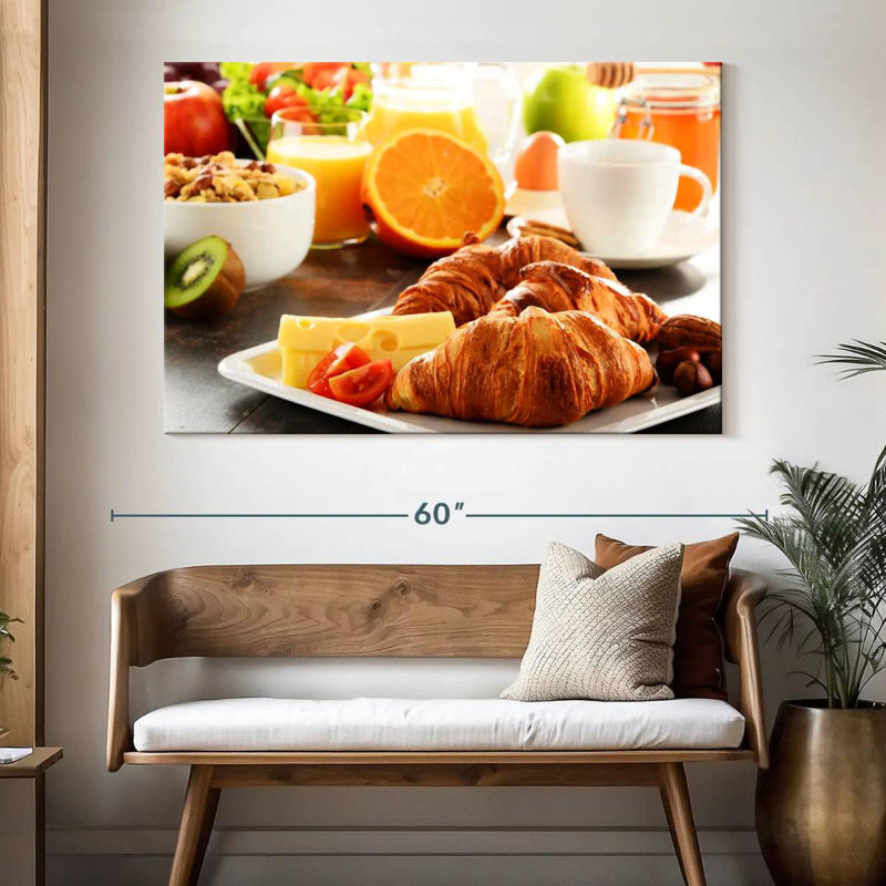Bread And Cheese Breakfast, 34" H x 51" W