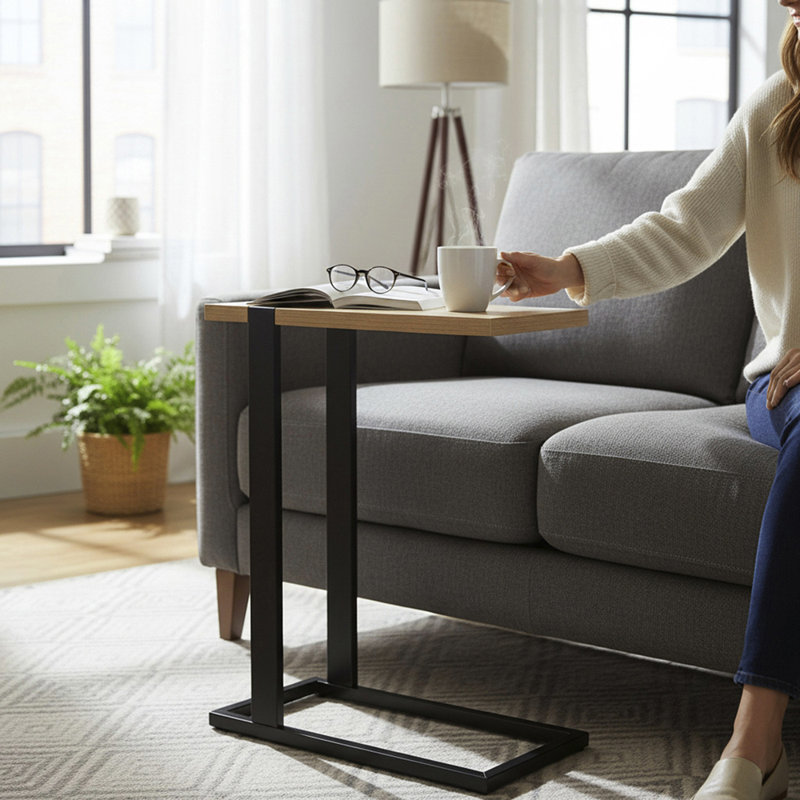 Immingham Side Table, Light oak finish