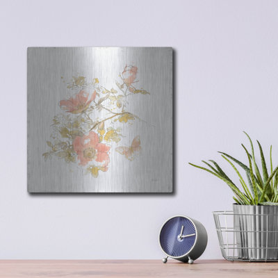 Winston Porter 'Watery Blooms 4' by Katie Pertiet Metal Wall Art