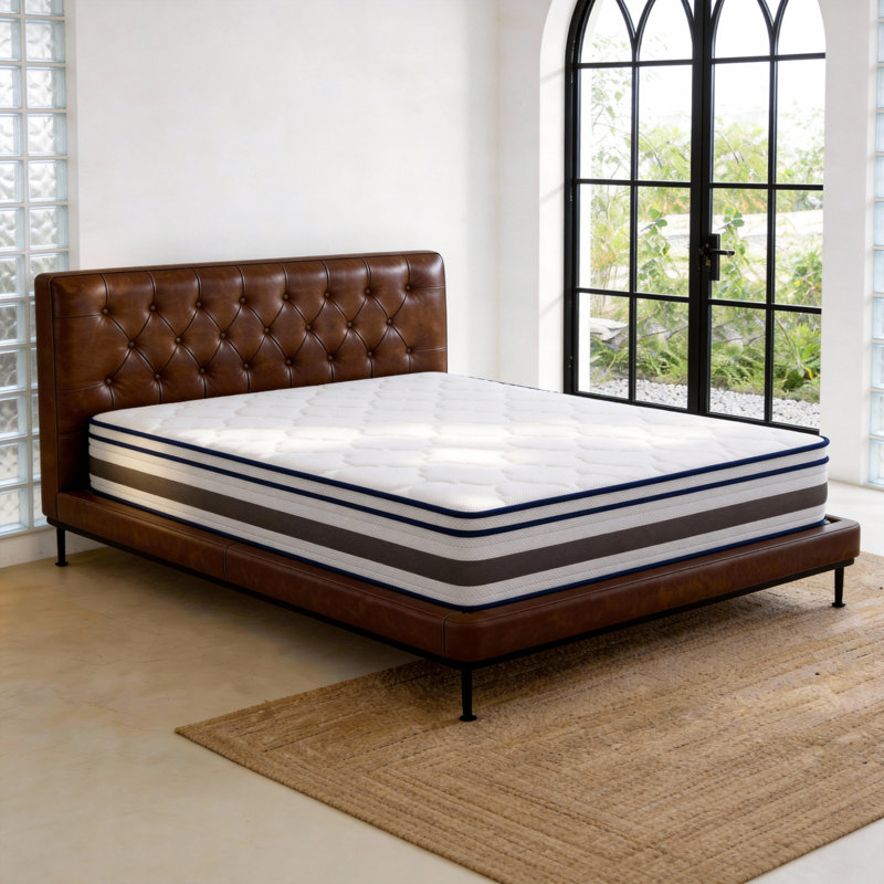 26cm Pocket Spring Mattress with High-Density Foam, Knitted Fabric Cover, Vacuum Packed Fast Dispatch From UK Warehouse – Dispatched Within 2 Days