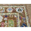 Tapis oriental brun noué à la main 9 pi 6 po x 14 pi 1 po Oushak 1463ACEBD03242F9BF4F640B5A23FA6D