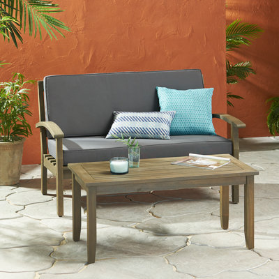 Causeuse avec table basse pour l'extérieur