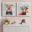 «Groovy Pig And Sky», ensemble de 2 peintures sur toile encadrées-960538770-960538773