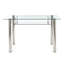 Laurent Glass Steel Writing Desk