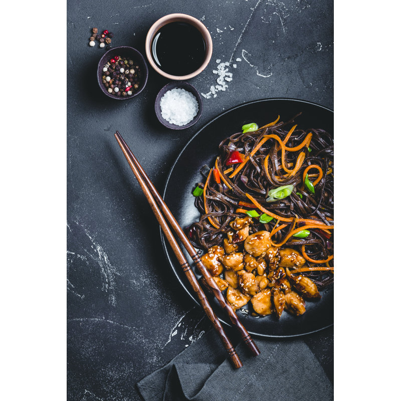 Asian Style Noodles by Thesomegirl - Wrapped Canvas Print, 46cm H x 30cm W x 3.8cm D