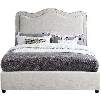 Upholstered Scalloped Bed