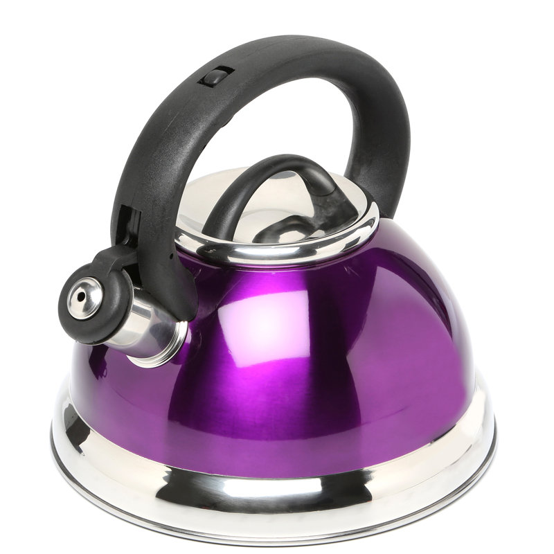 Creative Home Alexa 3 pintes Bouilloire pour cuisinière en acier inoxydable, Mauve métallique
