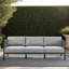 Canapés de patio durables, structure en métal, design moderne pour tout décor extérieur