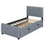 Lit plateforme tapissier avec lit gigogne-1698967621
