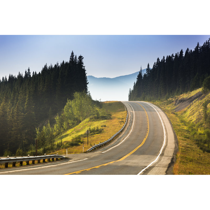 Road Through The Mountains by Pgiam - No Frame Print on Canvas, 51cm H x 76cm W
