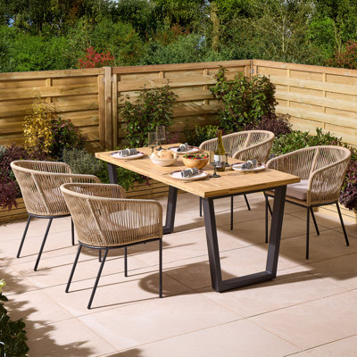 Rowlinson Oslo 4 Seat Dining Set