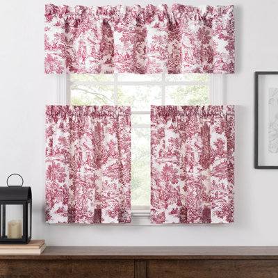 Amelie Cotton Toile Tailored Cafe Curtain