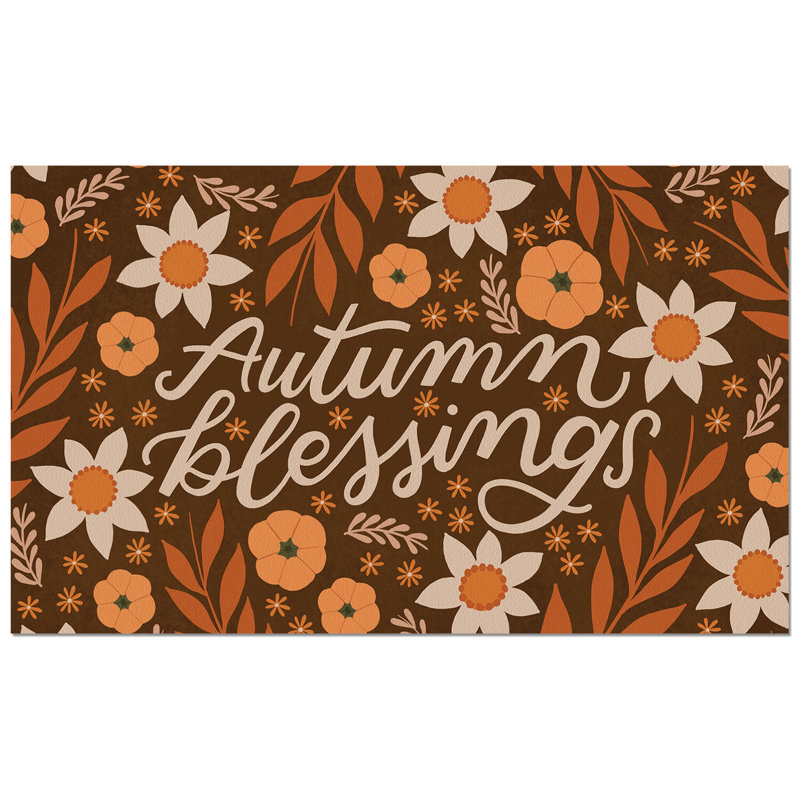 Autumn Blessings Indoor/Outdoor Welcome Mat