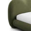 Grand lit olive, rembourré Boucle, mobilier de chambre transitionnel, soutenu par des pieds en bois-1438373598-1438373596