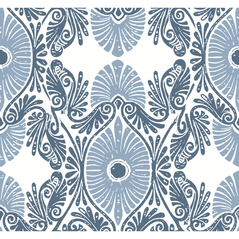 Giry Wallpaper Roll, Blue
