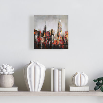Paint Splash City Canvas | Contemporary Cities Home Decor